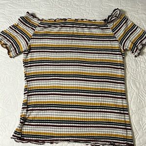 Charlotte Russe size large striped top.